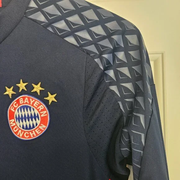Bayern Munich 2016/2017 Goalkeeper Adidas Jersey Youth Large Football Soccer - Picture 7 of 9